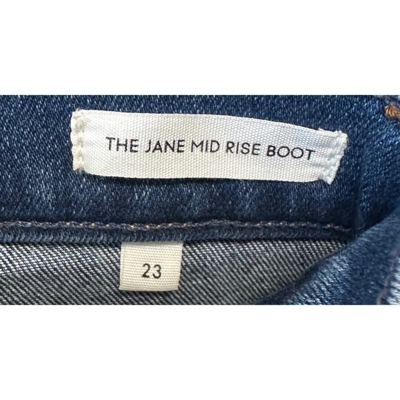 Aritzia Denim Forum Womens The Jane Mid Rise Boot Jeans Size 23 - Picture 3 of 11